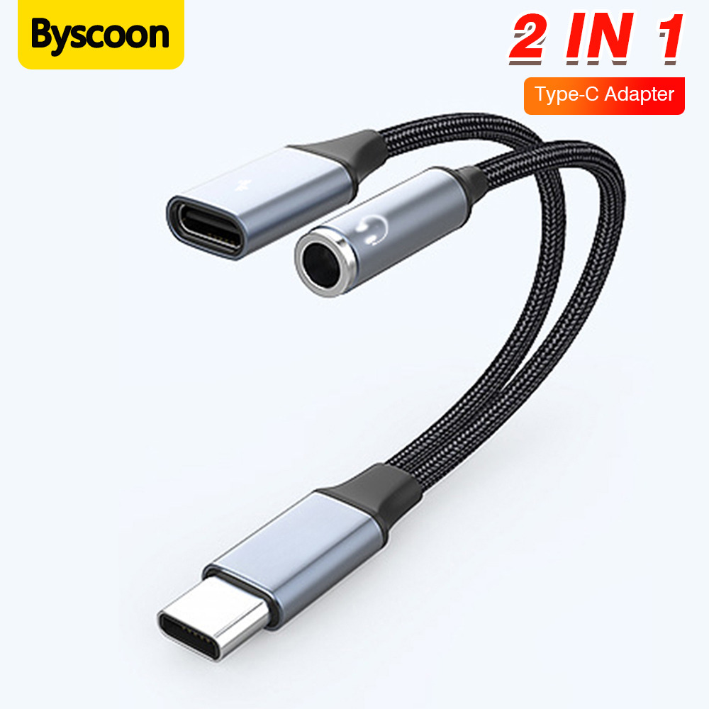 2 In 1 Type C to C 3.5mm Audio - Earphone Splitter Jack 评论和价格