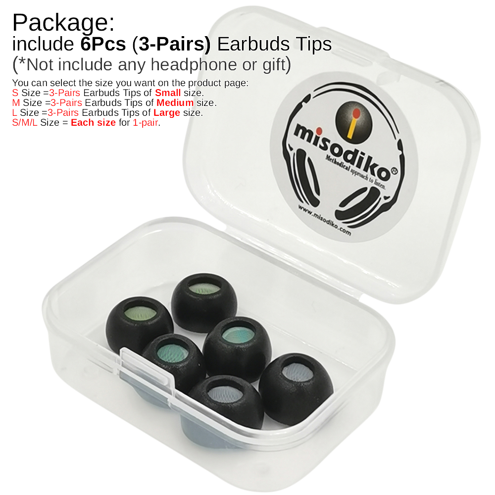 misodiko Upgraded Oval Memory  - Earphone Foam Tip 评论和价格