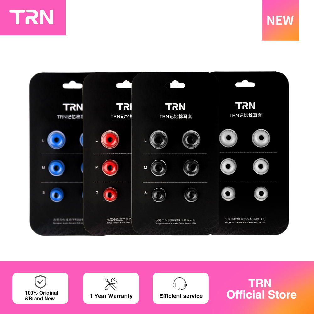 TRN 3Pairs (6pcs) Earphone Mem - Earphone Foam Tip 评论和价格